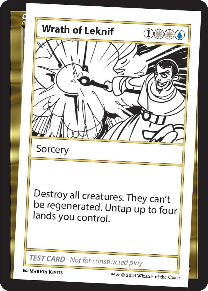 Wrath of Leknif card from Mystery Booster 2 Playtest Cards