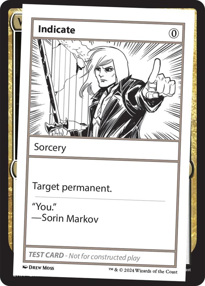 Indicate card from Mystery Booster 2 Playtest Cards