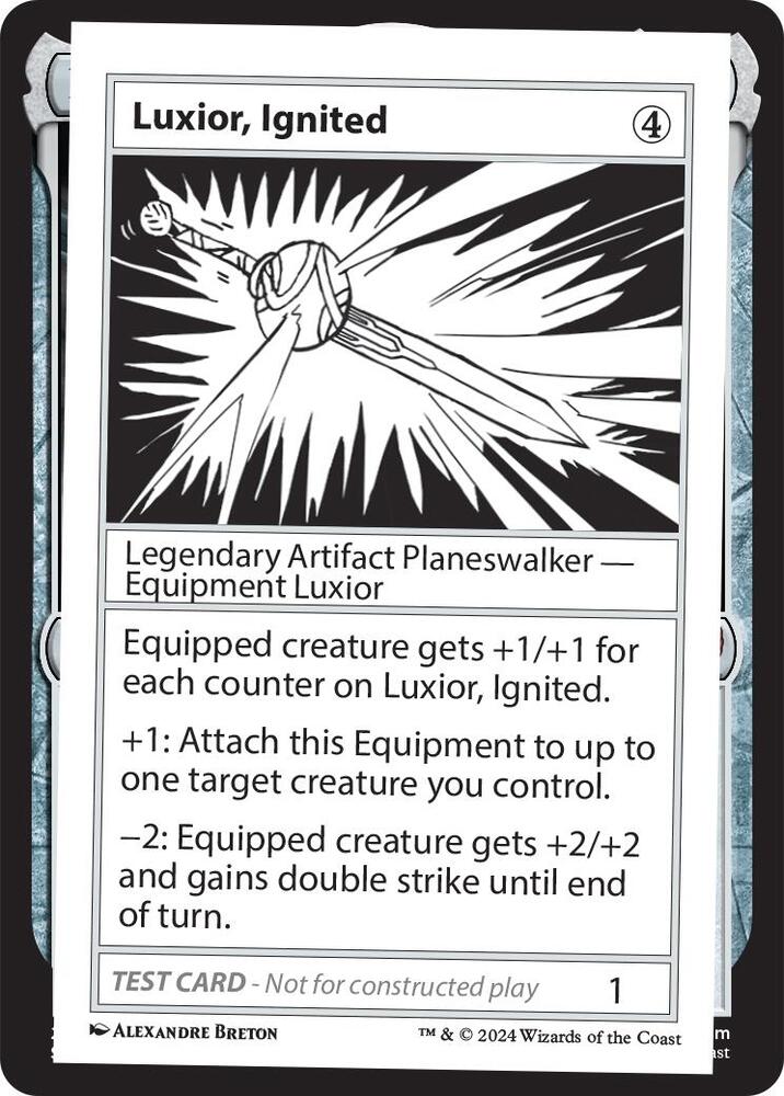 Luxior, Ignited card from Mystery Booster 2 Playtest Cards