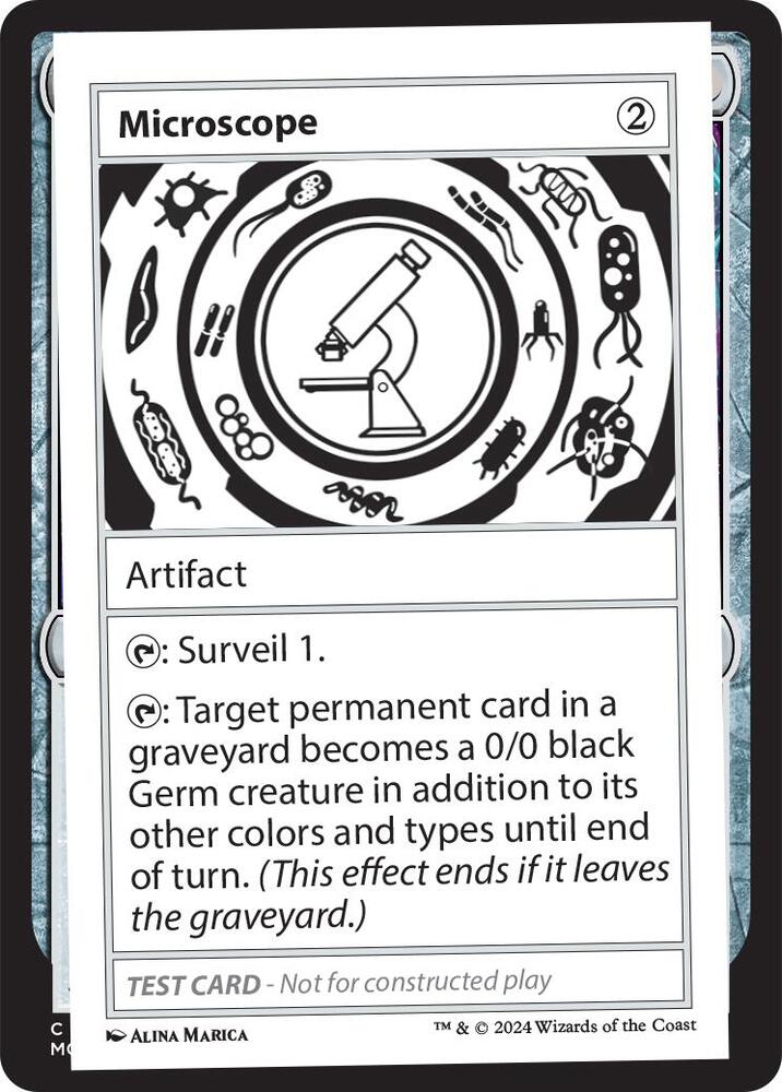 Microscope card from Mystery Booster 2 Playtest Cards