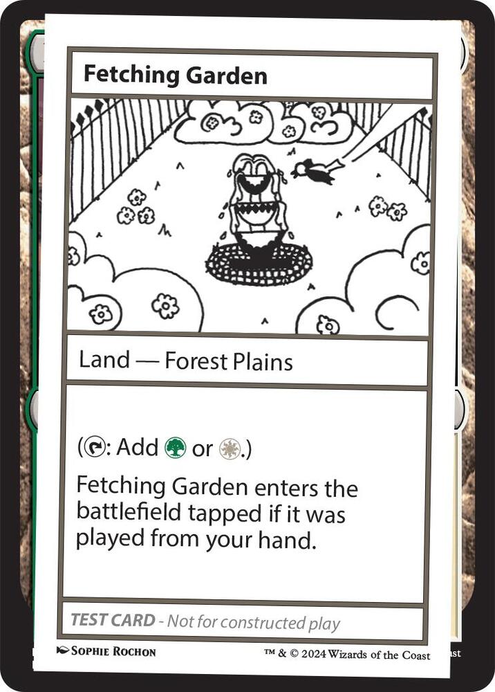 Fetching Garden card from Mystery Booster 2 Playtest Cards