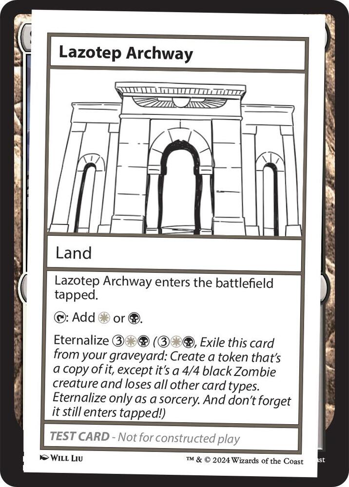 Lazotep Archway card from Mystery Booster 2 Playtest Cards