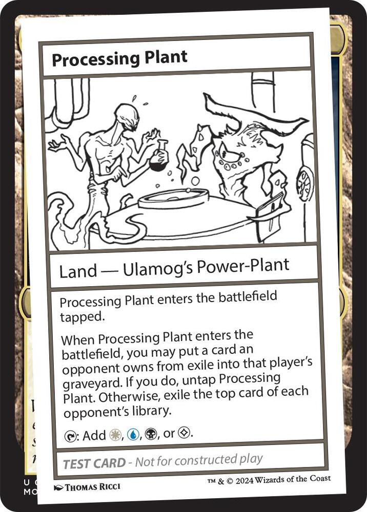 Processing Plant card from Mystery Booster 2 Playtest Cards