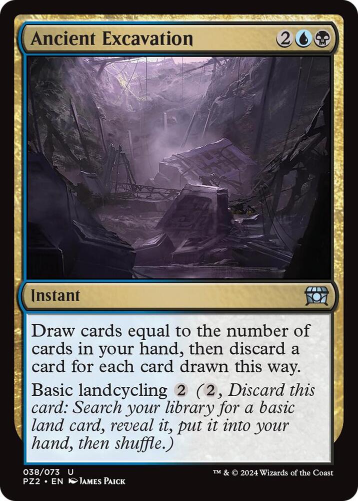 Ancient Excavation 038/073 card from The List Reprints