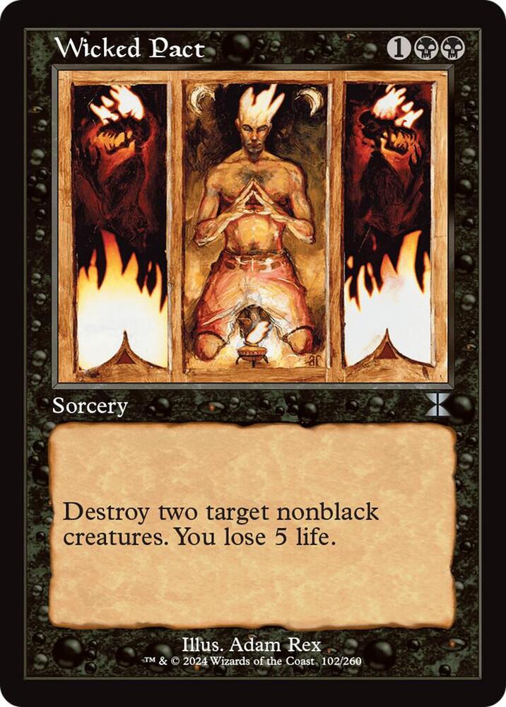 Wicked Pact 102/260 card from The List Reprints