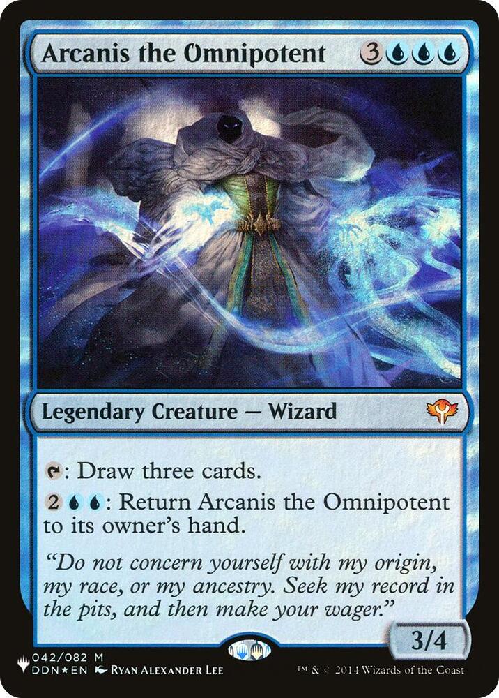 Arcanis the Omnipotent 042/082 card from The List Reprints