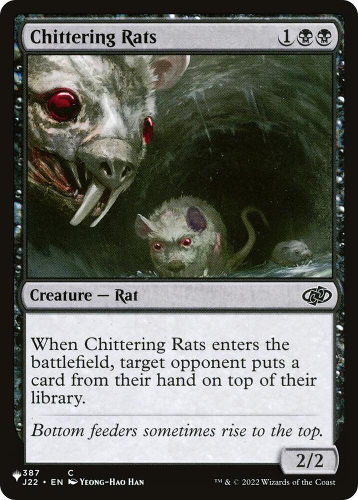 Chittering Rats 387/051 card from The List Reprints