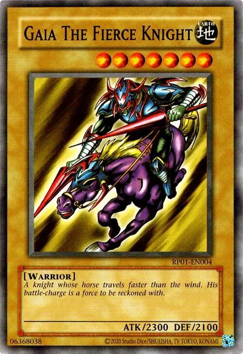 Gaia The Fierce Knight RP01-EN004 card from Retro Pack (2020 Date Reprint)