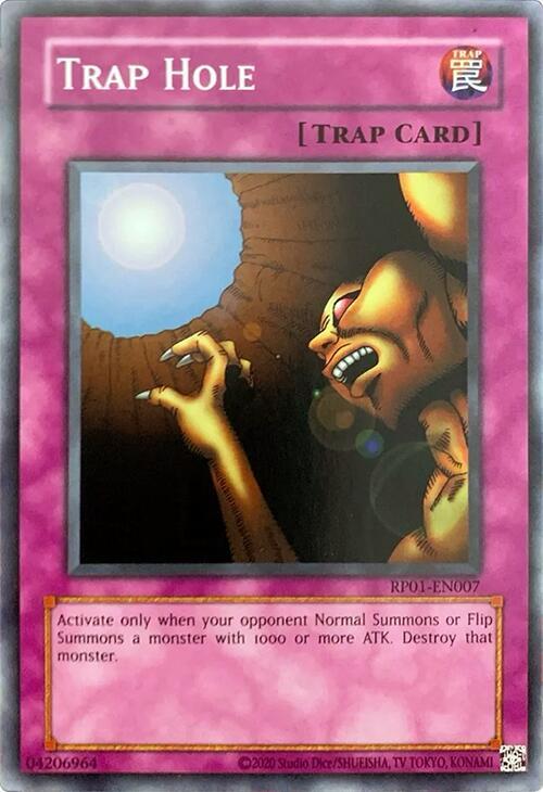 Trap Hole RP01-EN007 card from Retro Pack (2020 Date Reprint)