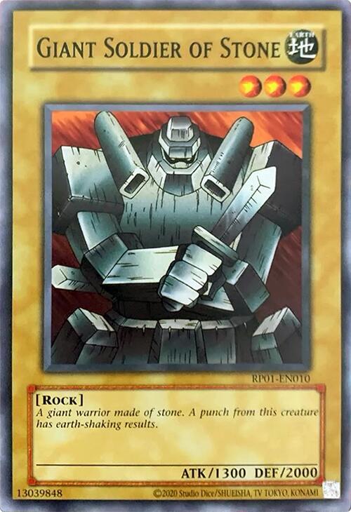 Giant Soldier of Stone RP01-EN010 card from Retro Pack (2020 Date Reprint)