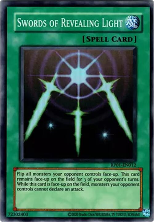 Swords of Revealing Light RP01-EN012 card from Retro Pack (2020 Date Reprint)