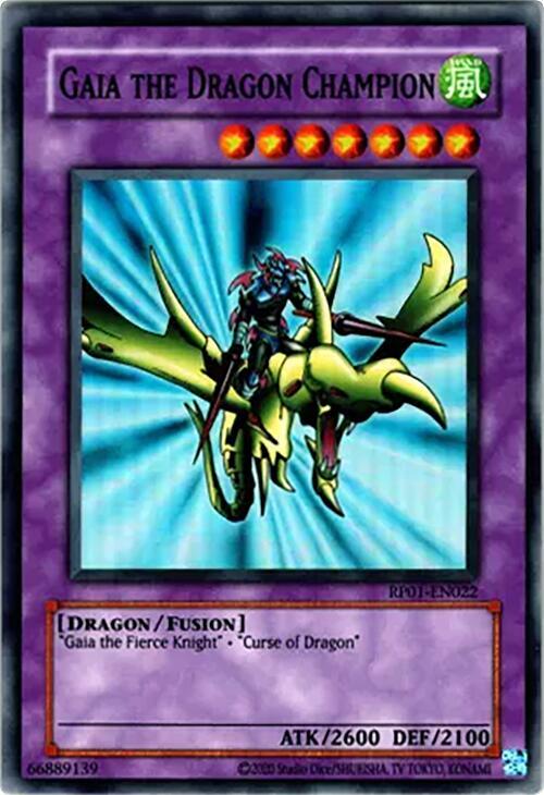 Gaia the Dragon Champion RP01-EN022 card from Retro Pack (2020 Date Reprint)