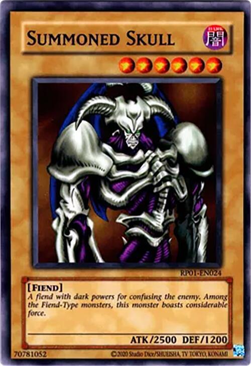 Summoned Skull RP01-EN024 card from Retro Pack (2020 Date Reprint)