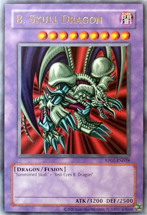 B. Skull Dragon RP01-EN028 card from Retro Pack (2020 Date Reprint)