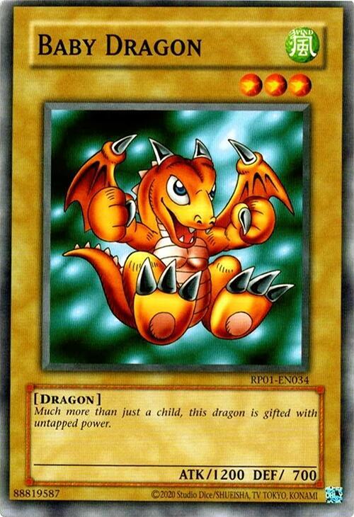 Baby Dragon RP01-EN034 card from Retro Pack (2020 Date Reprint)