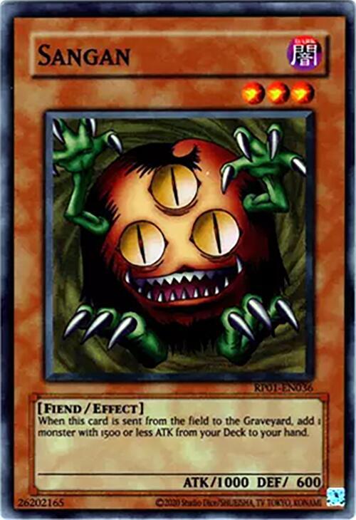 Sangan RP01-EN036 card from Retro Pack (2020 Date Reprint)