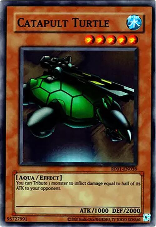 Catapult Turtle RP01-EN038 card from Retro Pack (2020 Date Reprint)