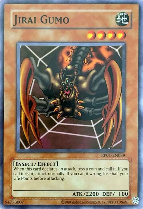 Jirai Gumo RP01-EN039 card from Retro Pack (2020 Date Reprint)