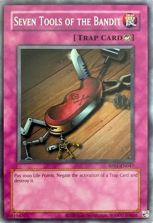 Seven Tools of the Bandit RP01-EN047 card from Retro Pack (2020 Date Reprint)
