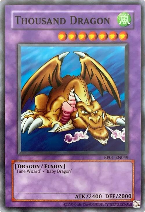 Thousand Dragon RP01-EN049 card from Retro Pack (2020 Date Reprint)