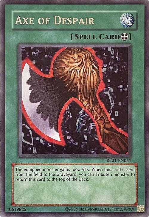 Axe of Despair RP01-EN051 card from Retro Pack (2020 Date Reprint)