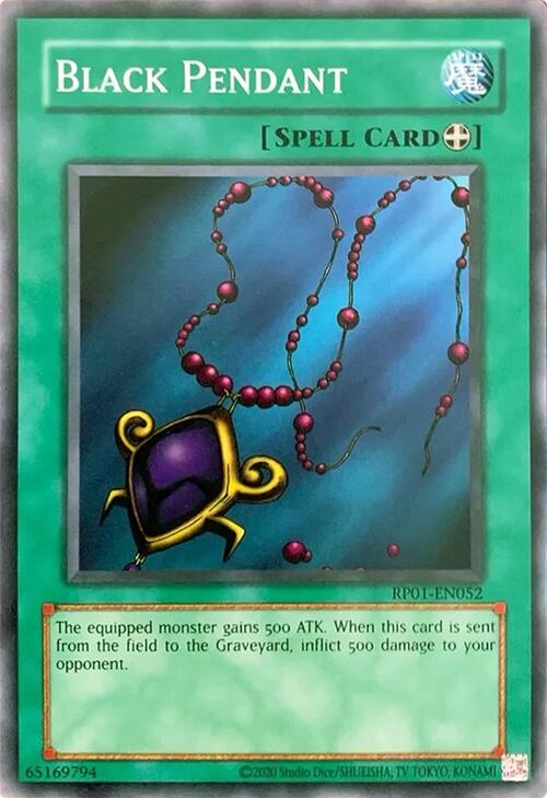 Black Pendant RP01-EN052 card from Retro Pack (2020 Date Reprint)
