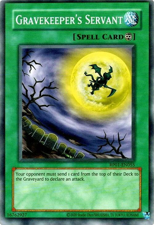 Gravekeeper's Servant RP01-EN055 card from Retro Pack (2020 Date Reprint)