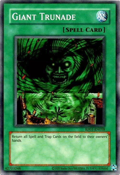 Giant Trunade RP01-EN058 card from Retro Pack (2020 Date Reprint)