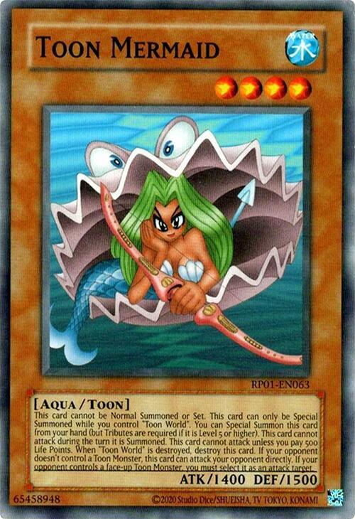 Toon Mermaid RP01-EN063 card from Retro Pack (2020 Date Reprint)