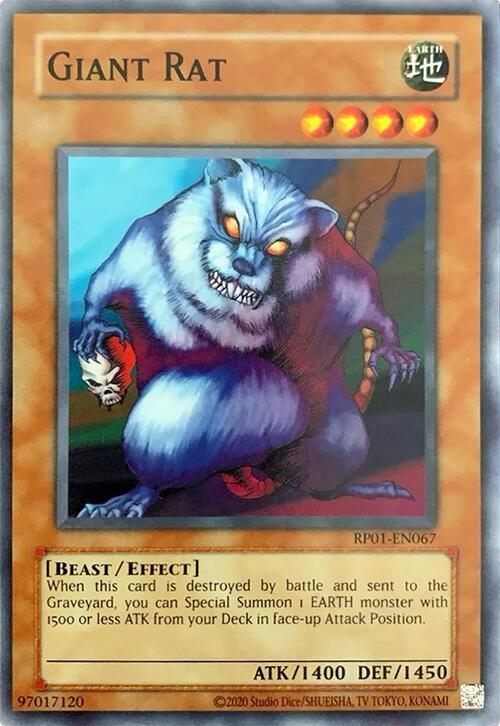 Giant Rat RP01-EN067 card from Retro Pack (2020 Date Reprint)
