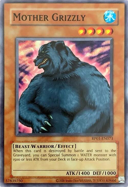 Mother Grizzly RP01-EN073 card from Retro Pack (2020 Date Reprint)