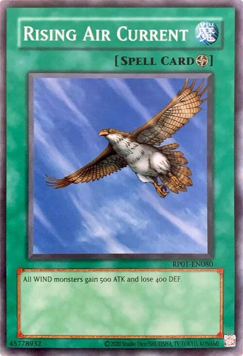 Rising Air Current RP01-EN080 card from Retro Pack (2020 Date Reprint)