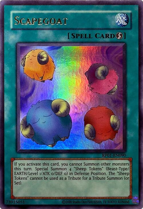 Scapegoat RP01-EN090 card from Retro Pack (2020 Date Reprint)