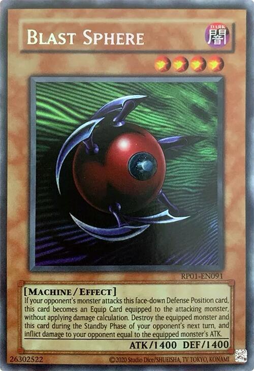 Blast Sphere RP01-EN091 card from Retro Pack (2020 Date Reprint)