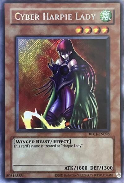 Cyber Harpie Lady RP01-EN096 card from Retro Pack (2020 Date Reprint)