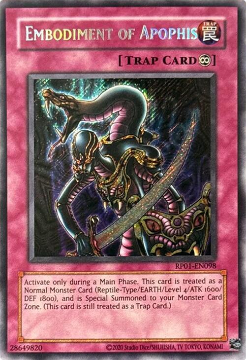 Embodiment of Apophis RP01-EN098 card from Retro Pack (2020 Date Reprint)