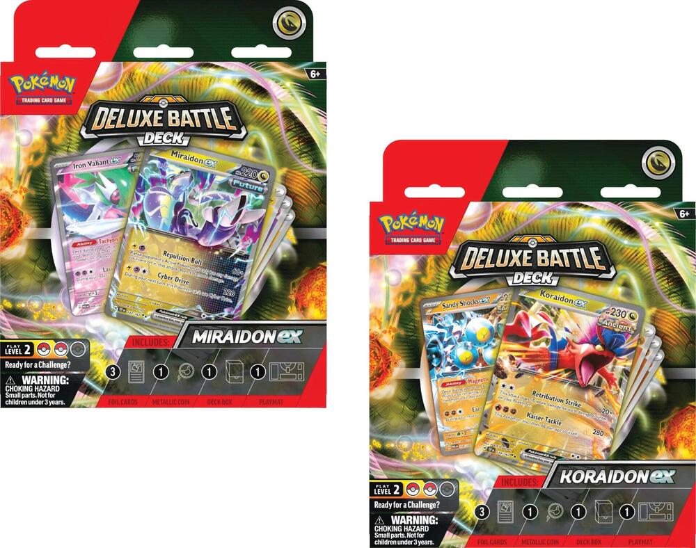 Deluxe Battle Deck: Miraidon ex/Koraidon ex  [Set of 2] card from Miscellaneous Cards & Products