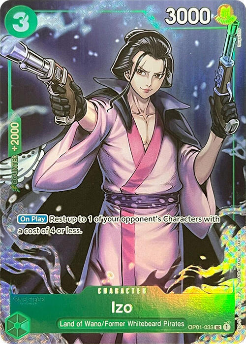 Izo (Premium Card Collection -BANDAI CARD GAMES Fest. 23-24 Edition-) OP01-033 card from One Piece Promotion Cards
