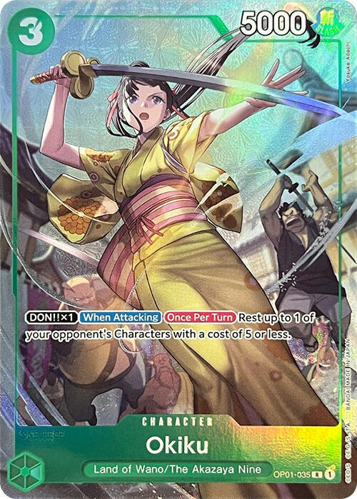 Okiku (Premium Card Collection -BANDAI CARD GAMES Fest. 23-24 Edition-) OP01-035 card from One Piece Promotion Cards