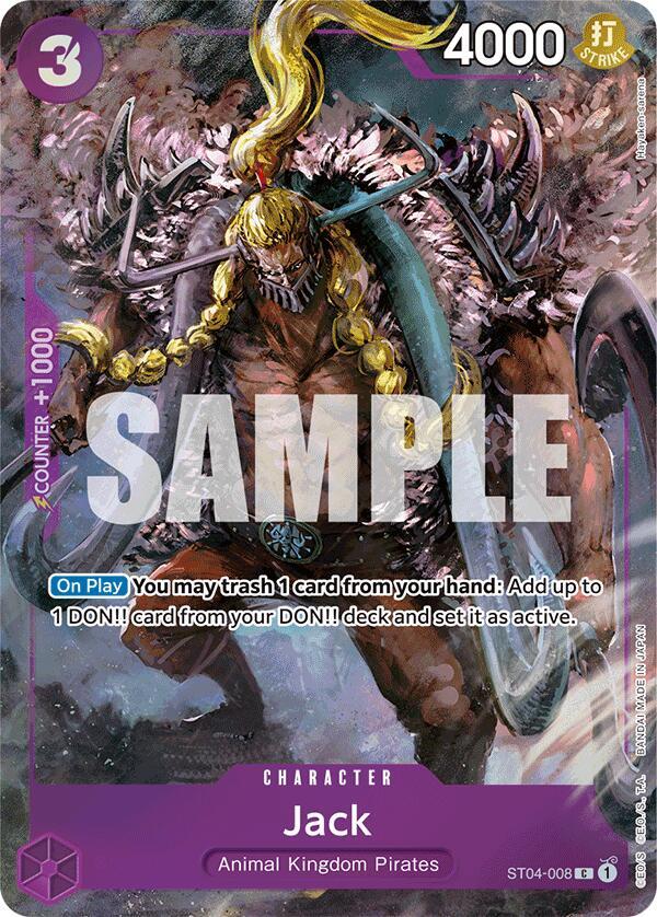 Jack (Premium Card Collection -BANDAI CARD GAMES Fest. 23-24 Edition-) ST04-008 card from One Piece Promotion Cards