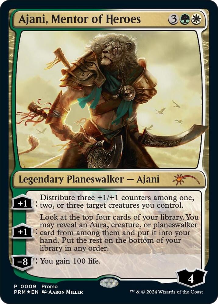 Ajani, Mentor of Heroes (Deluxe Commander Kit) 9 card from Unique and Miscellaneous Promos