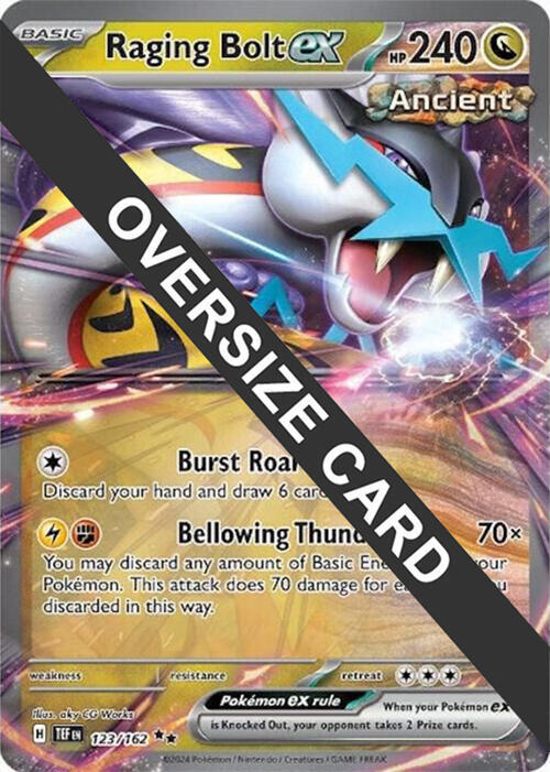 Raging Bolt ex 123/162 card from Jumbo Cards