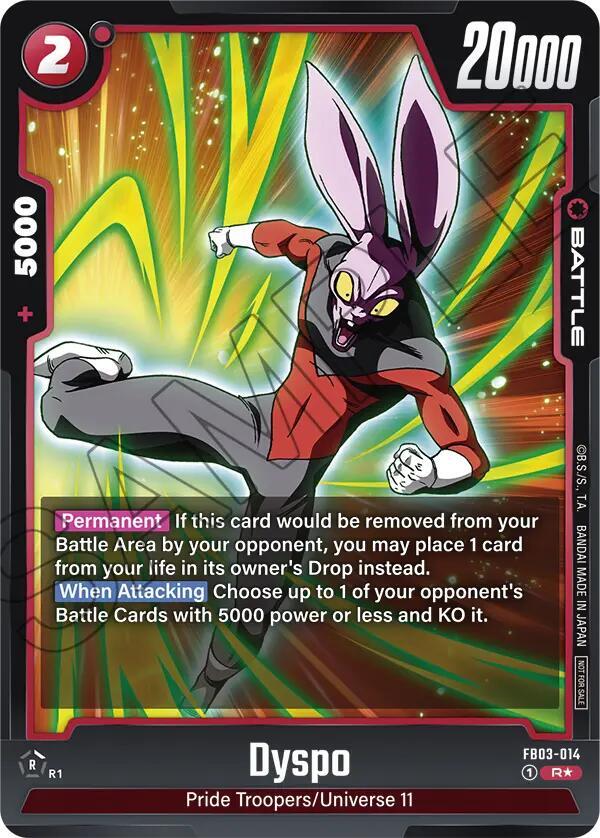 Dyspo (Tournament Pack 03) FB03-014 card from Tournament and Championship Promos
