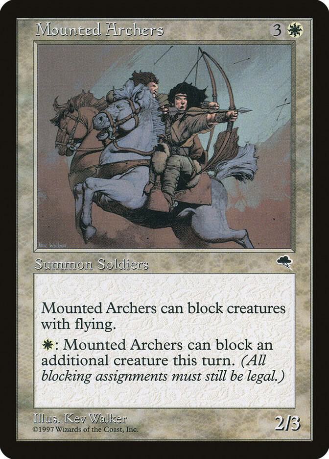 Mounted Archers 30 card from Tempest