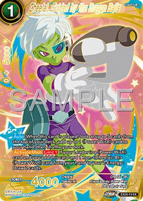 Cheelai, Guided by the Dragon Balls EX24-13 card from Expansion Deck Box Set 24: Premium 7th Anniversary Box 2024