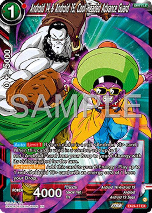 Android 14 & Android 15, Cool-Headed Advance Guard EX24-17 card from Expansion Deck Box Set 24: Premium 7th Anniversary Box 2024