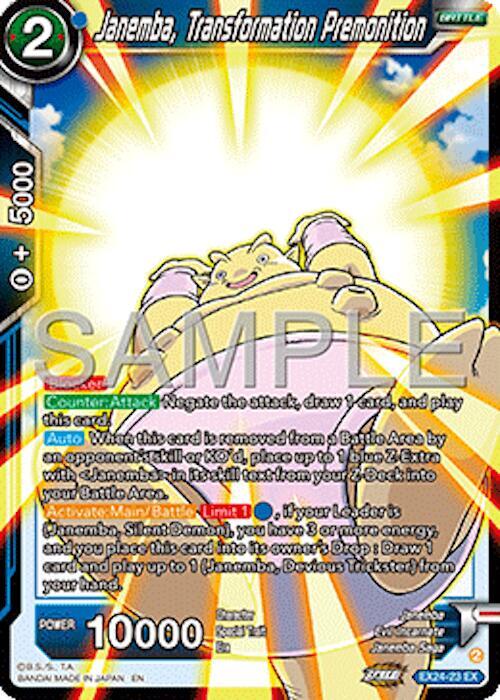 Janemba, Transformation Premonition EX24-23 card from Expansion Deck Box Set 24: Premium 7th Anniversary Box 2024