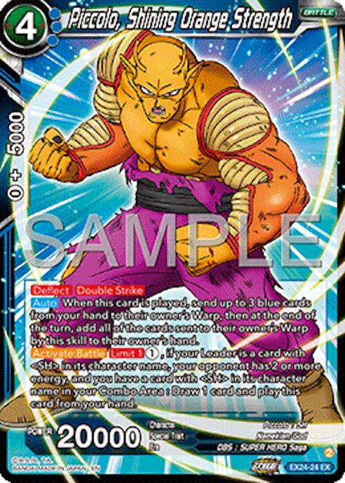 Piccolo, Shining Orange Strength EX24-24 card from Expansion Deck Box Set 24: Premium 7th Anniversary Box 2024