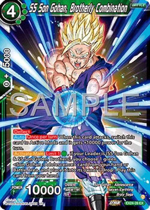 SS Son Gohan, Brotherly Combination EX24-28 card from Expansion Deck Box Set 24: Premium 7th Anniversary Box 2024