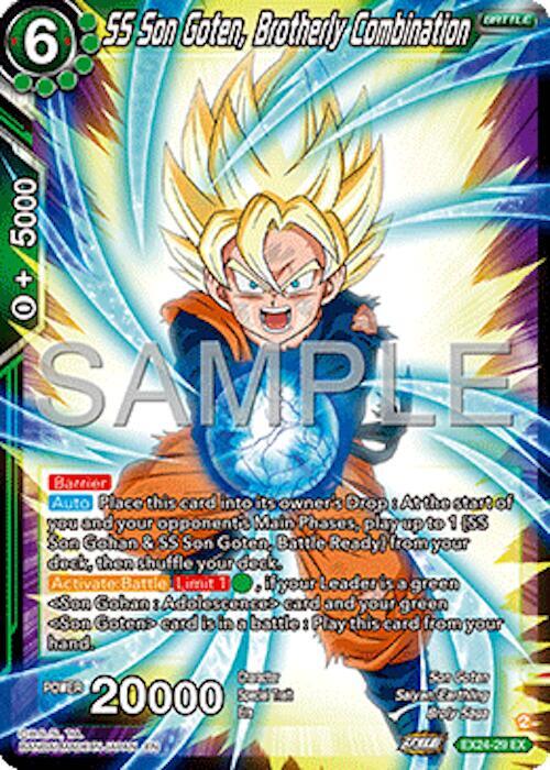 SS Son Goten, Brotherly Combination EX24-29 card from Expansion Deck Box Set 24: Premium 7th Anniversary Box 2024